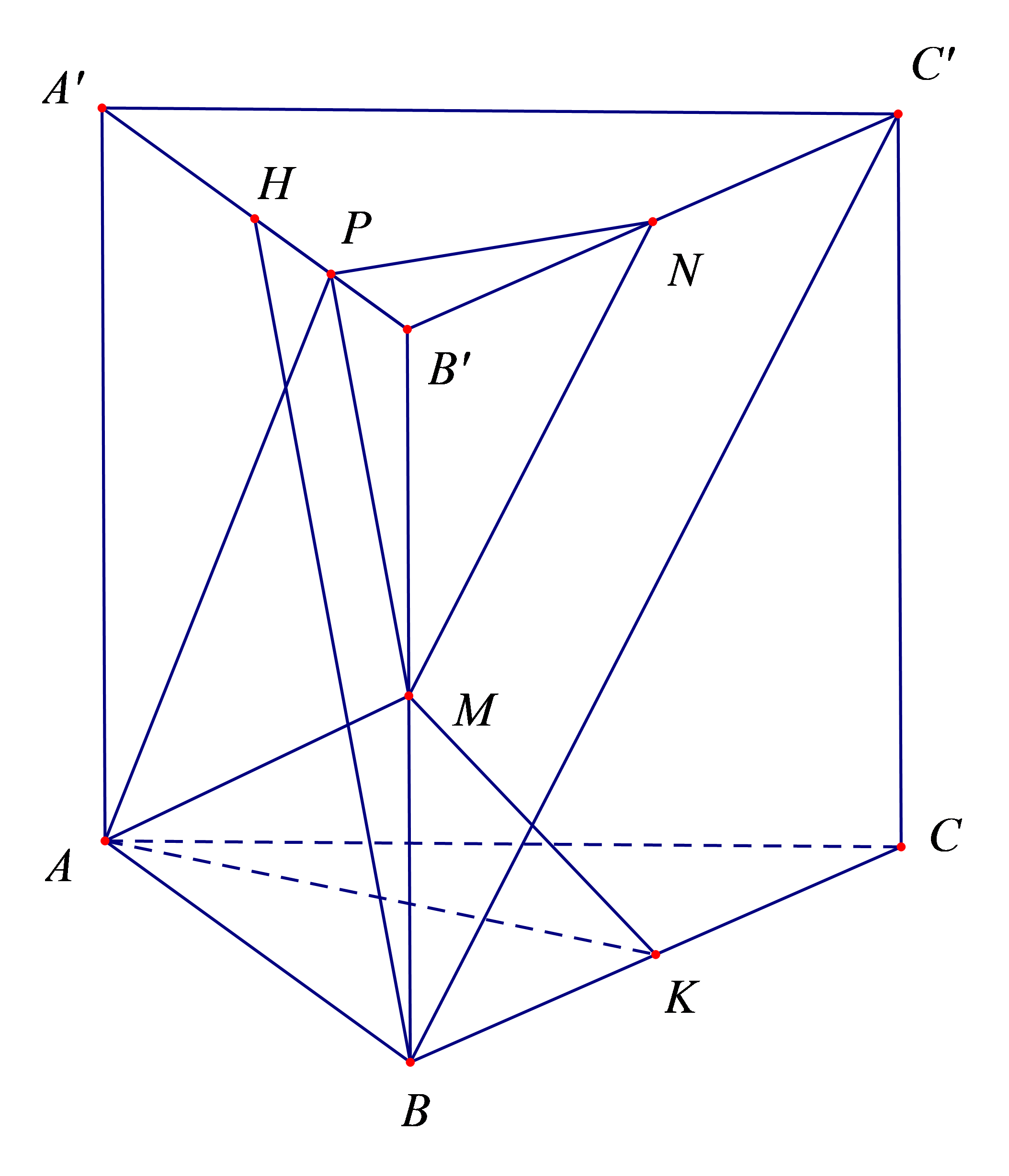 Tính tan góc giữa đường thẳng AP và mặt phẳng (MNP)