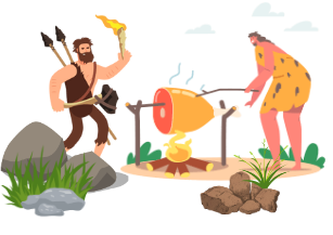 Dùng lửa nấu nướng