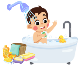 Tắm rửa, thay quần áo