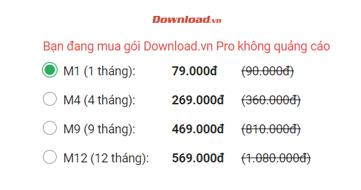 Cách đăng ký tài khoản Download
