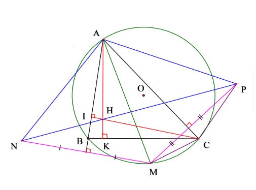 Tứ giác nội tiếp Toán 9